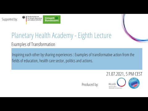 Lecture #8 - Examples of Transformative Action