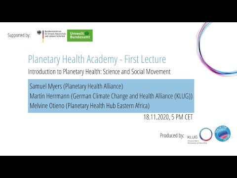 Lecture #1 - Introduction to Planetary Health