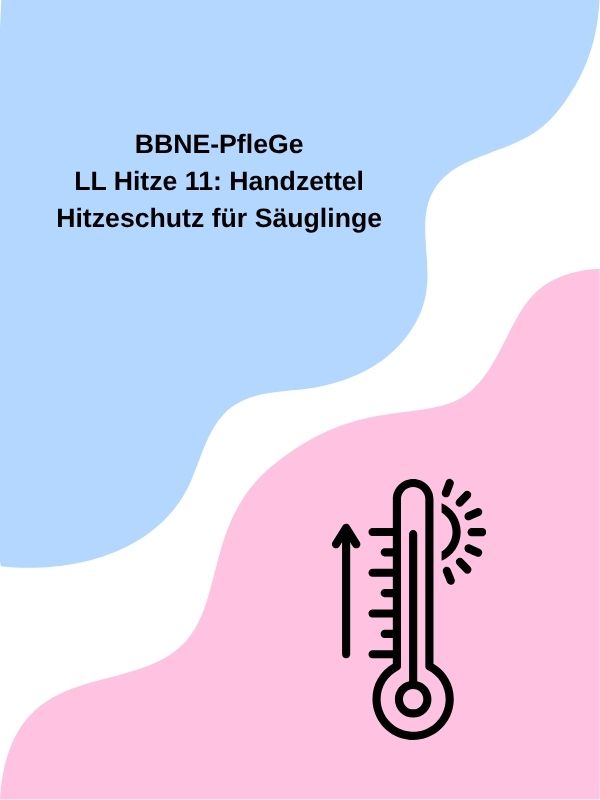 LL Hitze 11: Handzettel Hitzeschutz für Säuglinge