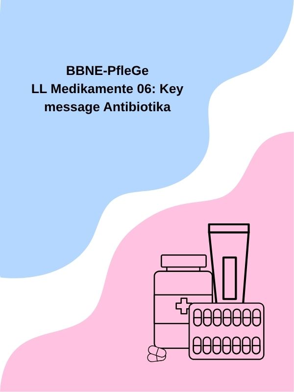 LL Medikamente 06: Key message Antibiotika