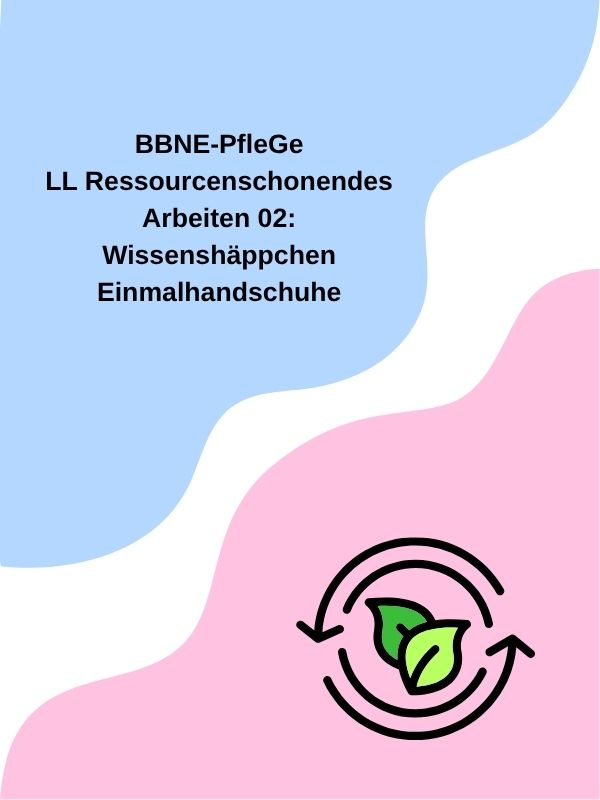 LL Ressourcenschonendes Arbeiten 02: Wissenshäppchen Einmalhandschuhe