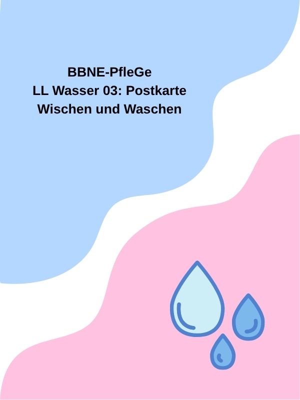 LL Wasser 03: Postkarte Wischen und Waschen