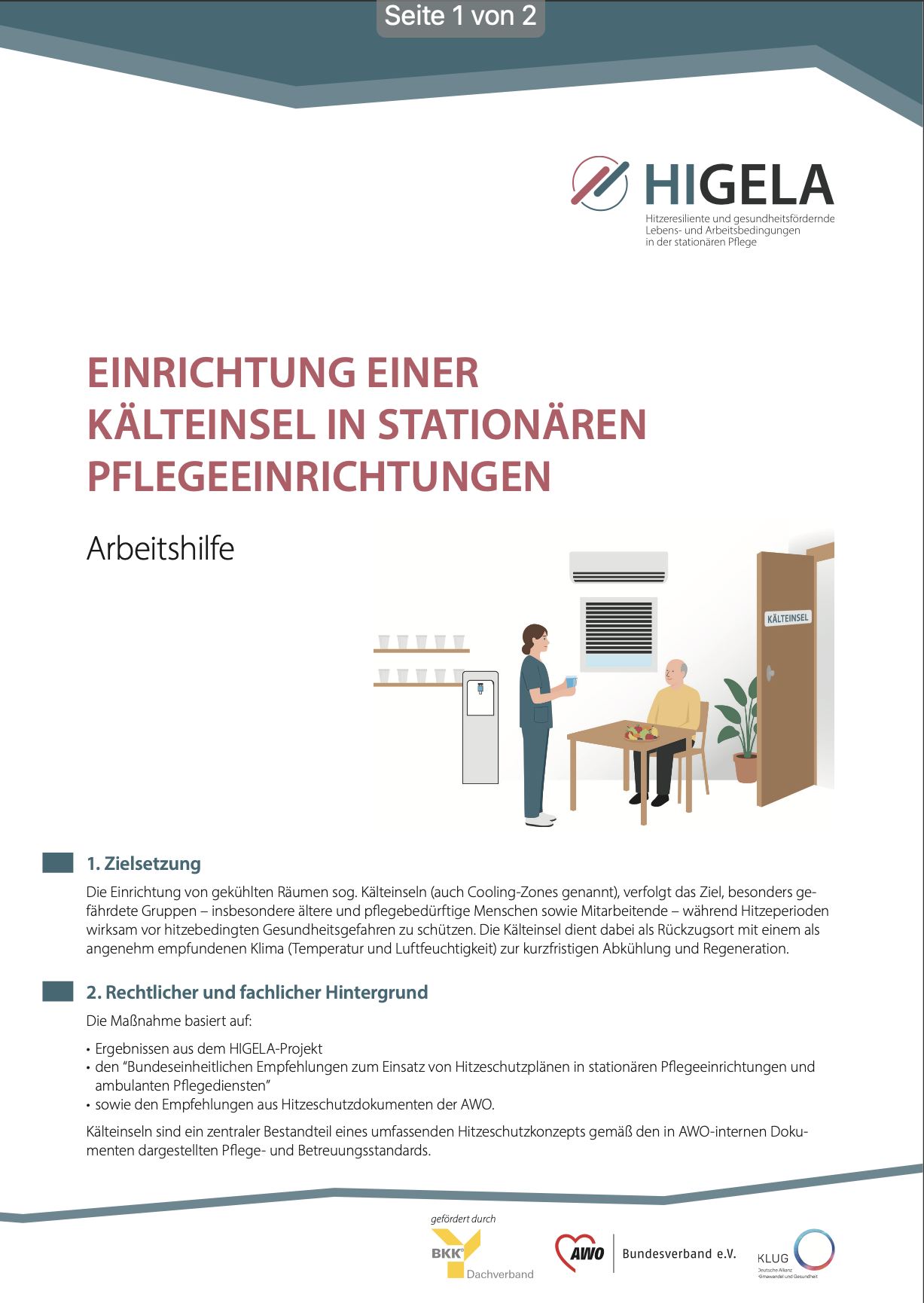 Arbeitshilfe Kälteinsel